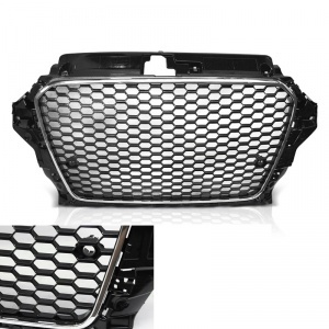 Audi A3 8V grille grille - look RS3 - Black Chrome - PDC