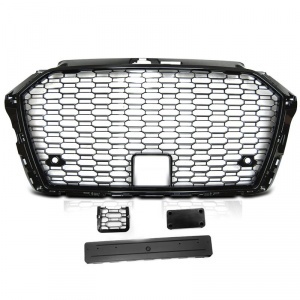 Grille grille Audi A3 8V - 17-20 - RS3 look - Black - PDC - ACC