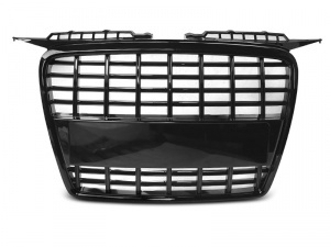 Audi A4 B7 04-08 grille - gloss black - S8 look
