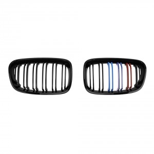 Grilles grilles BMW Serie 1 F20 F21 LCI 15-18 M color look - Glossy Black