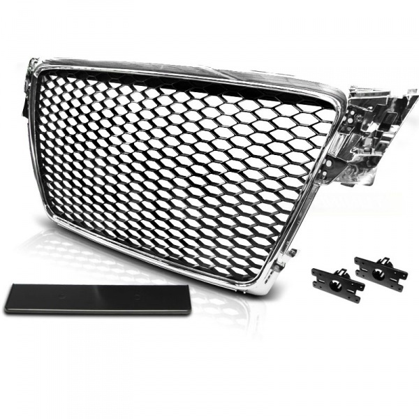 Audi A4 B8 Grille 08-11 - Chrome - RS4 look