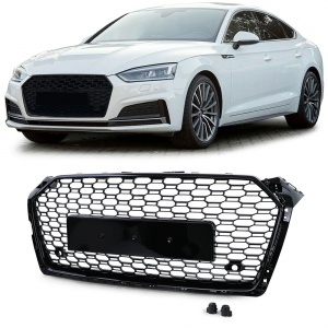 Audi A5 F5 16-18 grille - RS5 look - Lacquered Black - PDC