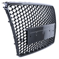 Grille grille Audi A7 C7 4G 10-14 - Shiny black - RS7 look