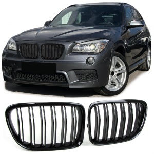 BMW X1 (E84) 09-15 grille grille - Gloss black M look