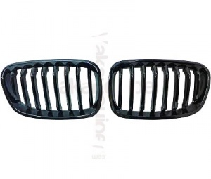 1 F20 11 + Series XNUMX + Grille grille - Glossy Black