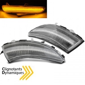 2 Clignotants dynamiques LED Renault Clio 4 IV - Clair