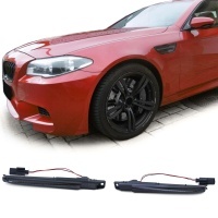 BMW E82 1M F10 M5 X5M E70 X6M E71 LED wing indicators - Smoked black