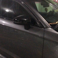 Calotte specchietti retrovisori Audi A3 8V nero lucido