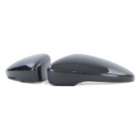 2 VW Scirocco mirror shells - Varnished carbon - Glossy black