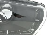 2 VW Scirocco Devil Eyes LED R87 08-14 front headlights - Black