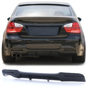 Rear diffuser BMW series 3 E90 double outlet left MP