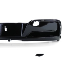 Diffusore posteriore BMW serie 1 F20 F21 fase 1 nero lucido uscita singola