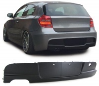 BMW 1 series E87 rear diffuser single double outlet