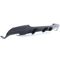 Rear diffuser BMW series 3 E90 double exit double gloss black MP