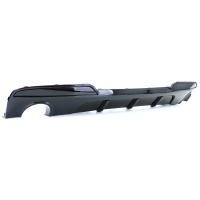 Rear diffuser BMW series 5 F10 F11 output double single mperf look - glossy