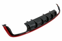 AUDI A6 C8 18-21 rear diffuser - Look S6 red