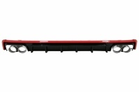 Diffusore posteriore AUDI A6 C8 18-21 - Look S6 rosso