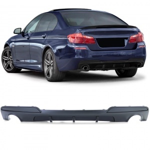 Diffuseur arriere BMW serie 5 F10 F11 sortie double simple look mperf - mat