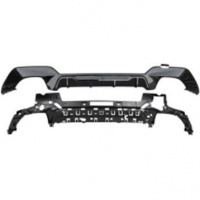 BMW 3 series G20 rear diffuser double outlet double 19-22 - gloss