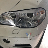 2 faros delanteros de xenón LED 5-70 Angel Eyes de BMW X07 E13 - Cromados