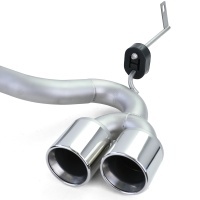 BMW 5 Series F10 F11 stainless steel exhaust pipes - 10-17 mperf look