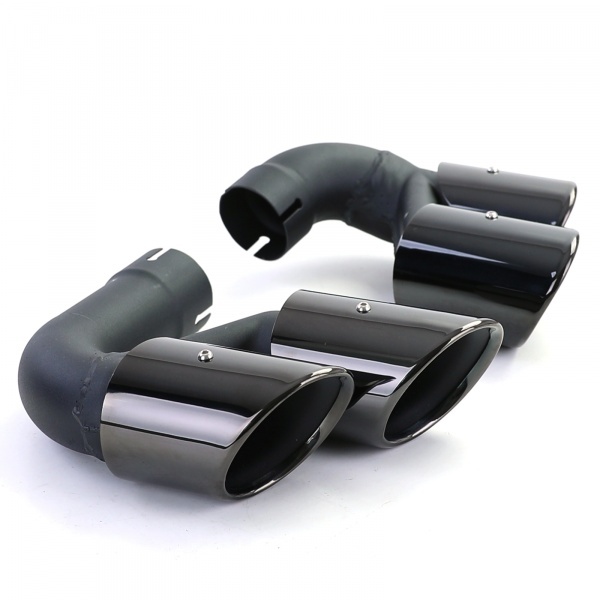 Tappi terminali - Tubi di scarico in acciaio inossidabile nero BMW X5 G05 X6 G06 - look m