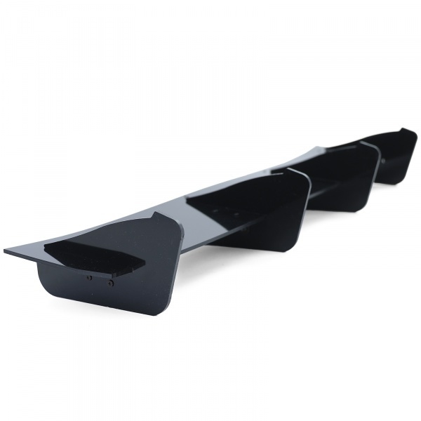 Seat Leon Cupra 3 5F diffusorverlenging - Glanzend zwart