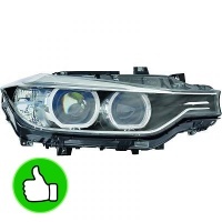 2 3 F30 Angel Eyes Xenon LED Headlights 11-15 - Black