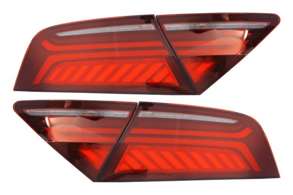 2 AUDI A7 4G rear lights facelift look - Led - Cherry Red