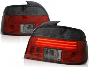 2 LED achterlichten BMW Serie 5 E39 fase 1 95-00 - Gerookt rood