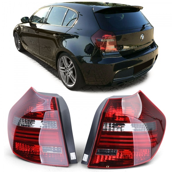 2 BMW Serie 1 E81 E87 07-12 rear lights - Red Smoke