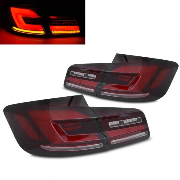 2 BMW Série 5 F10 - 10-17 luzes traseiras fullLED dinâmicas - Tinta Vermelha