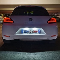 2 Luzes traseiras LED LTI VW Scirocco 08-14 - Tingido de vermelho