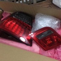 2 BMW 3 Series E46 Coupe 03-06 taillights - Smoke Red