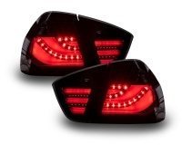 2 BMW Serie 3 E90 05-08 rear lights - LTI - Black