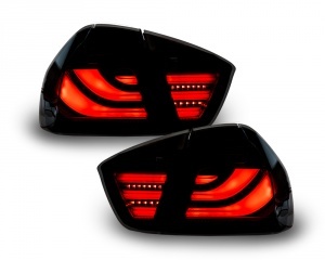 2 luces traseras BMW Serie 3 E90 05-08 - LTI - Negro