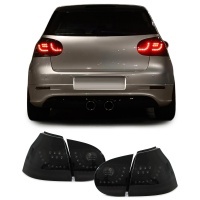 2 VW Golf 5 03-08 Luces traseras LED LTI look G6 - Negro