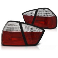 2 BMW Serie 3 E90 05-08 rear lights - LTI - Red