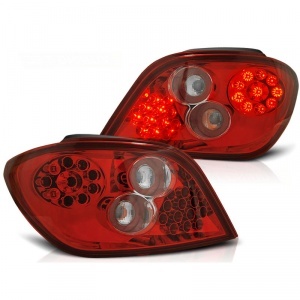 2 Peugeot 307 01-07 LED taillights - Red