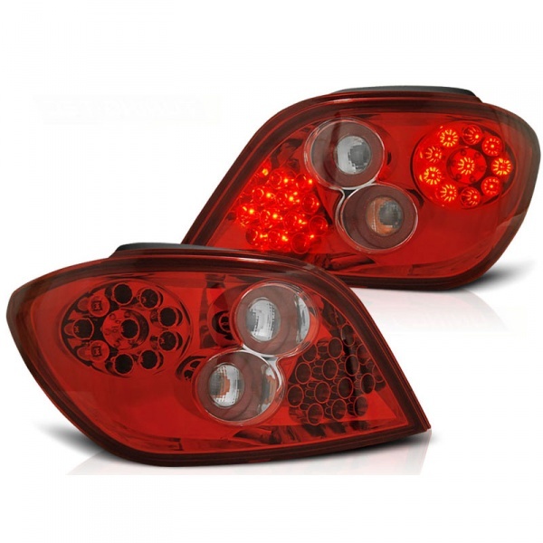 2 Peugeot 307 01-07 LED lanternas traseiras - vermelho