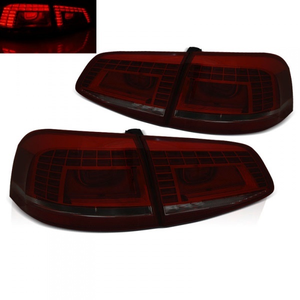 2 luzes traseiras LED VW PASSAT B7 variante -10-14 - Tingido de vermelho