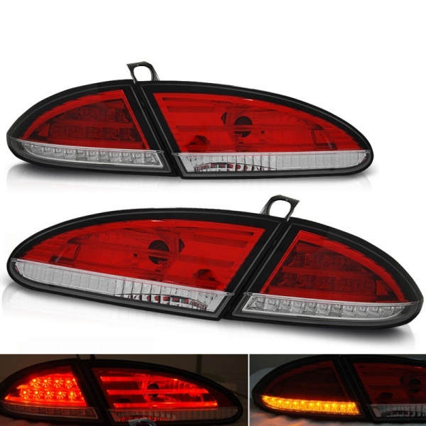 2 luzes SEAT Leon 2 - 05-09 - LED BAR - Vermelho
