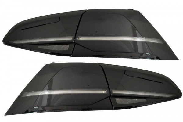 2 VW Golf 7 dynamic taillights - LED look R facelift - Smoked black