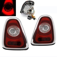 2 lanternas traseiras Mini R56-57 10-14 design - vermelho