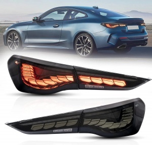 2 Dynamische OLED-achterlichten BMW Serie 4 G22 - 20-22 - Zwart