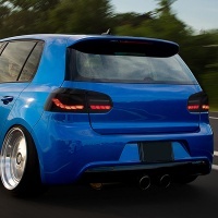 2 VW Golf 6 taillights dynamic look oled - LED - smoked