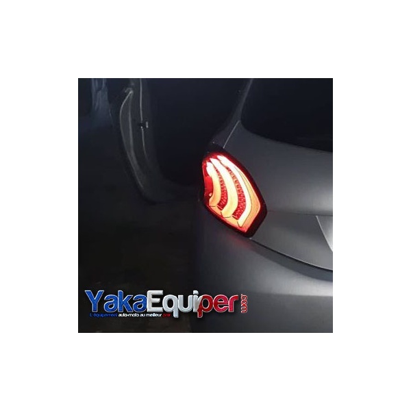 2 Peugeot 208 12-19 LED lights - Smoke gray