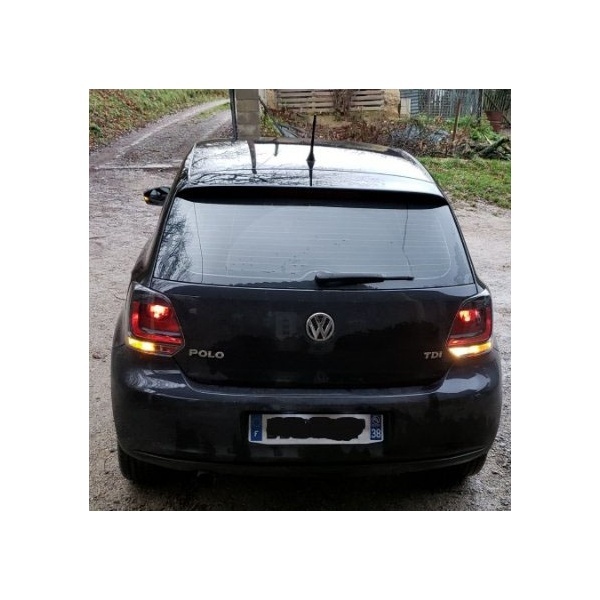 2 VW Polo 6R 09-14 rear lights - GTI look - Tinted red