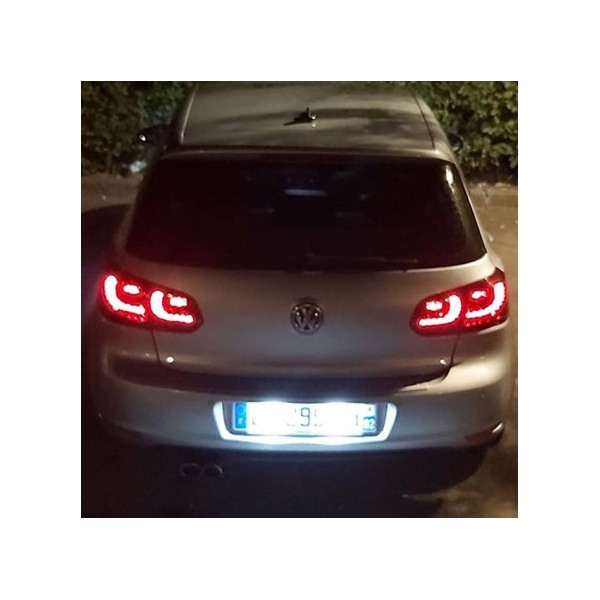 2 luzes traseiras do VW Golf 6 - fullLED dinâmico - visual R20 - preto escurecido