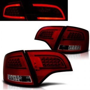 2 AUDI A4 B7 LED front 04-08 LED lights - LED flashing - Red Smoked
